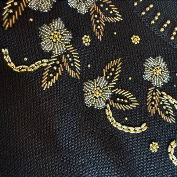 Vintage Dana Scott Beaded Sweater - Picture 3 of 8